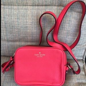 NWOT Kate Spade Dark Coral Crossbody Bag